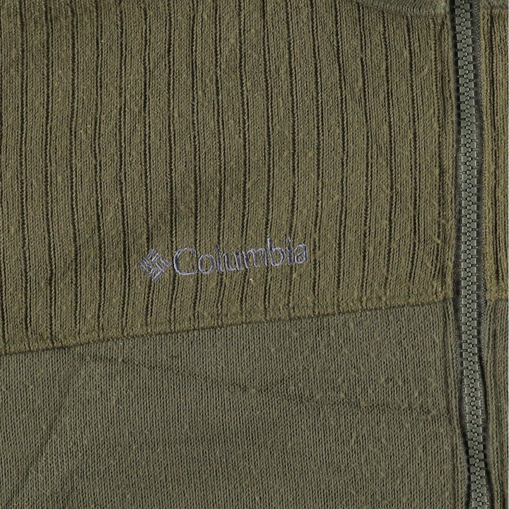 Columbia Reversible Ripstop Padded Puffer Jacket, Men's Size L polyester Khaki type sage green Vintage Second Hand