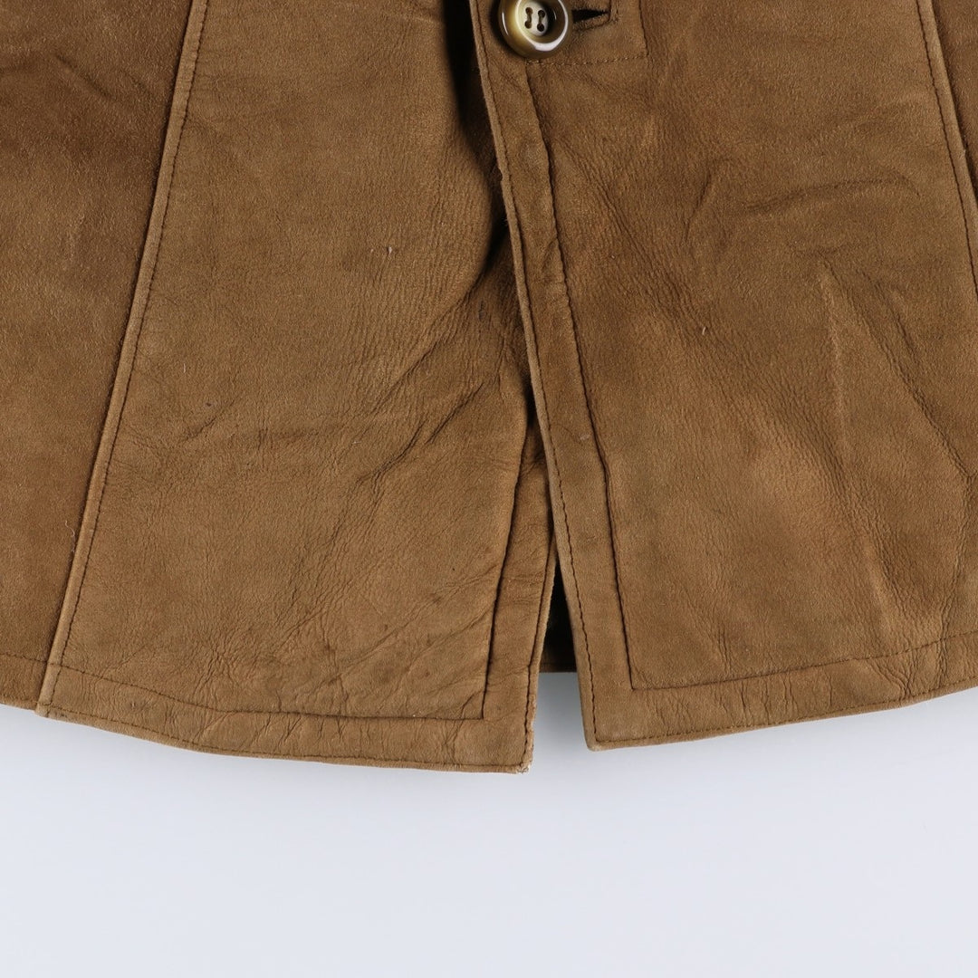 Vintage sheepskin mouton coat, men's size M unclear brown type Vintage Second Hand