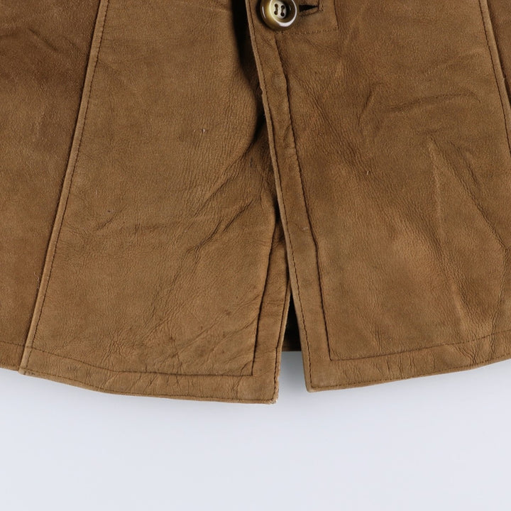 Vintage sheepskin mouton coat, men's size M unclear brown type Vintage Second Hand