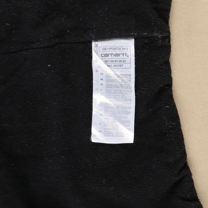 Carhartt padded puffer jacket, men's size M Nylon Beige type Vintage Second Hand