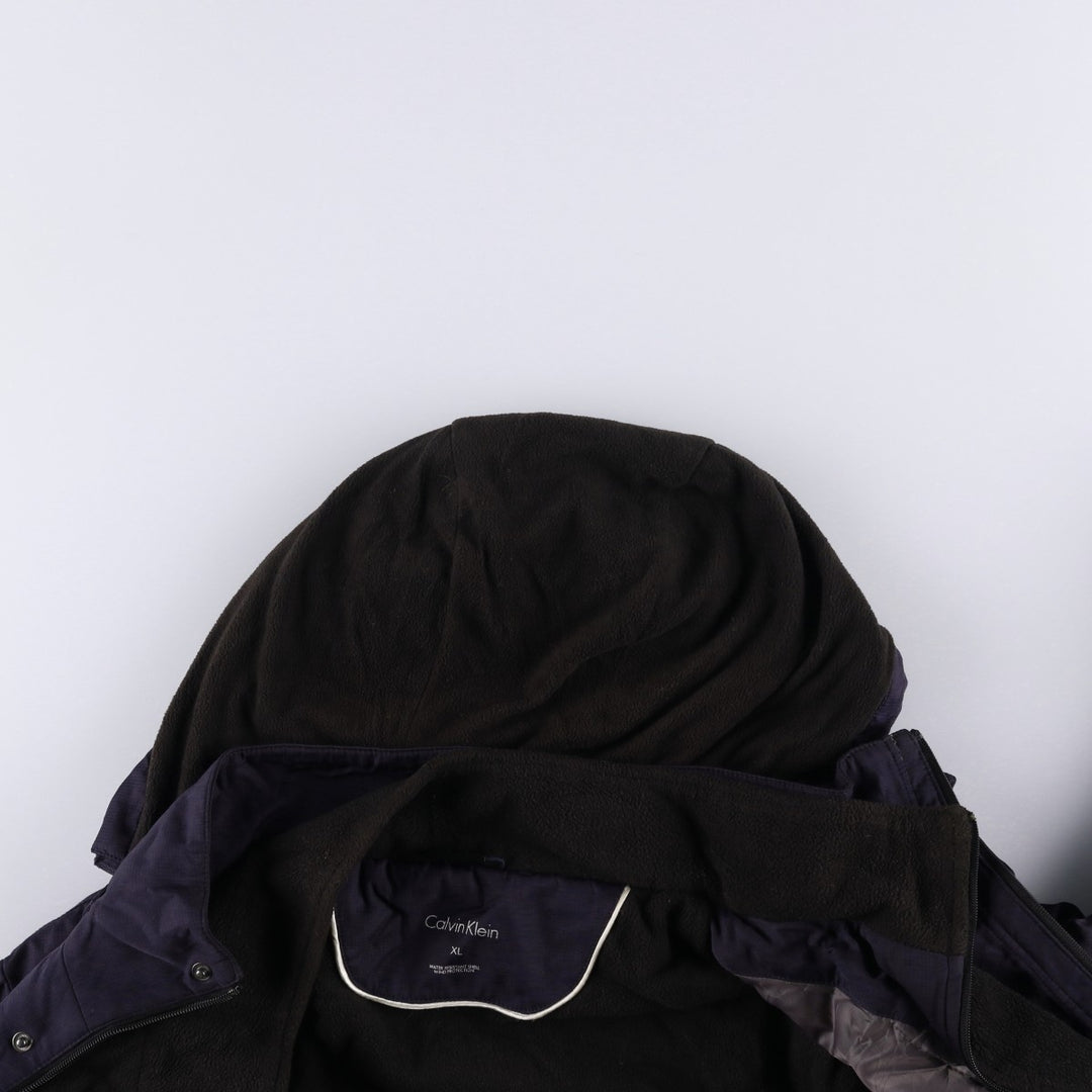 Calvin Klein Ripstop Padded Puffer Jacket, Men's XL polyester navy blue type Vintage Second Hand