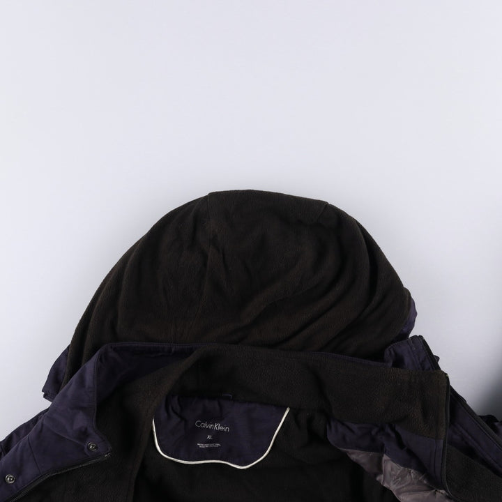 Calvin Klein Ripstop Padded Puffer Jacket, Men's XL polyester navy blue type Vintage Second Hand