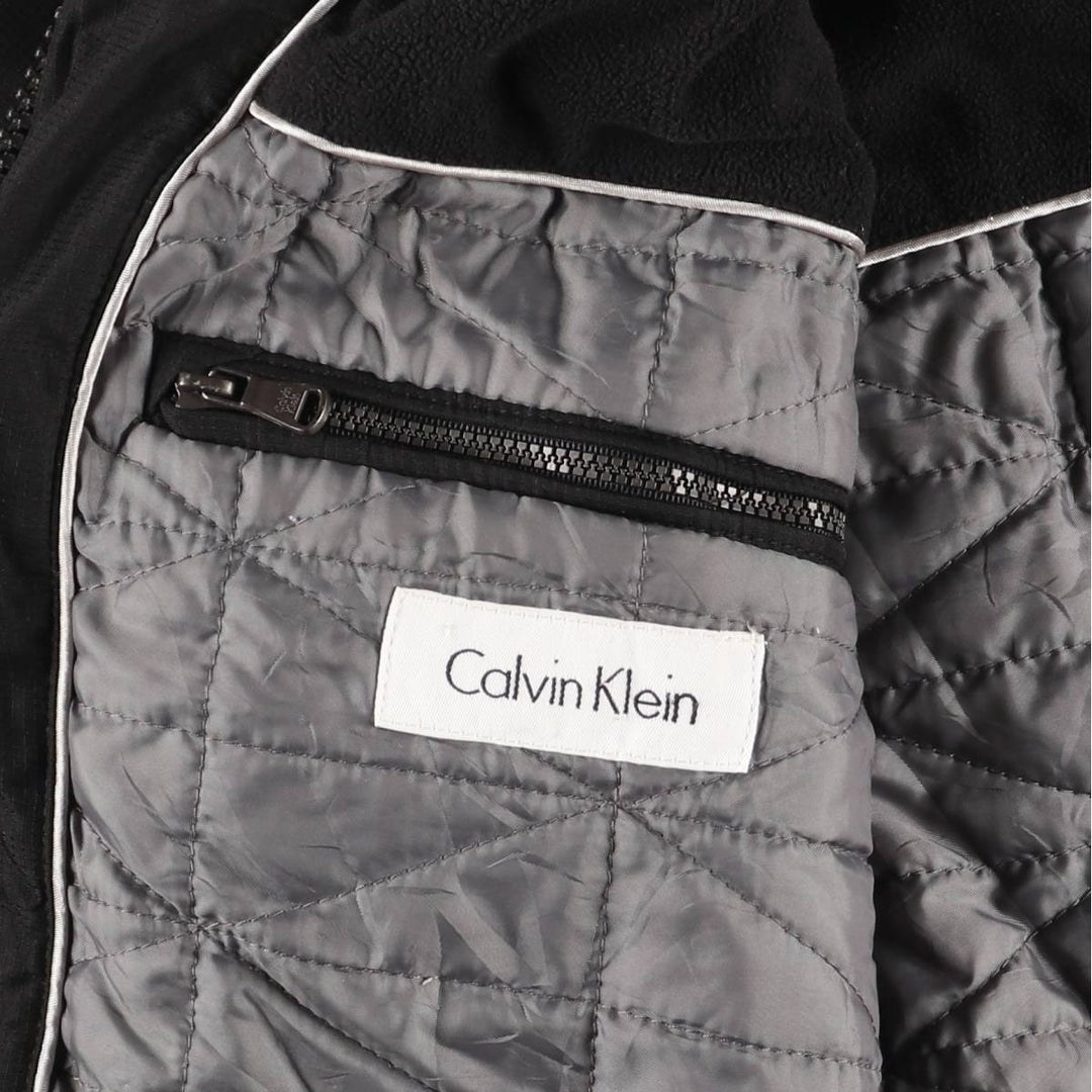 Calvin Klein Ripstop Padded Puffer Jacket, Men's Size M polyester black type Vintage Second Hand