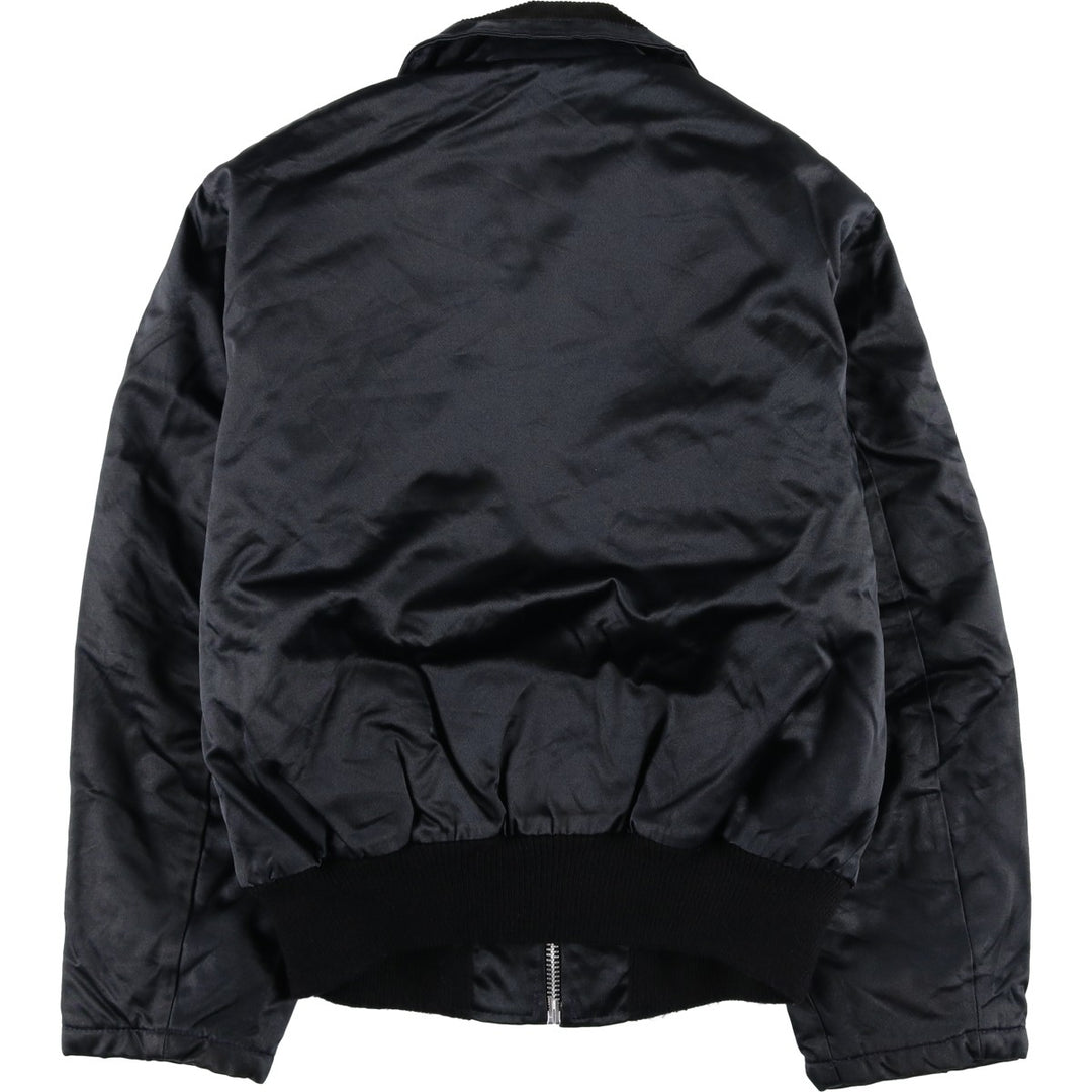 Vintage 80s-90'S Uniforms Unlimited Policeman Jacket, Padded Puffer Jacket, Made in USA, Men's Size L Rayon black type Vintage Second Hand