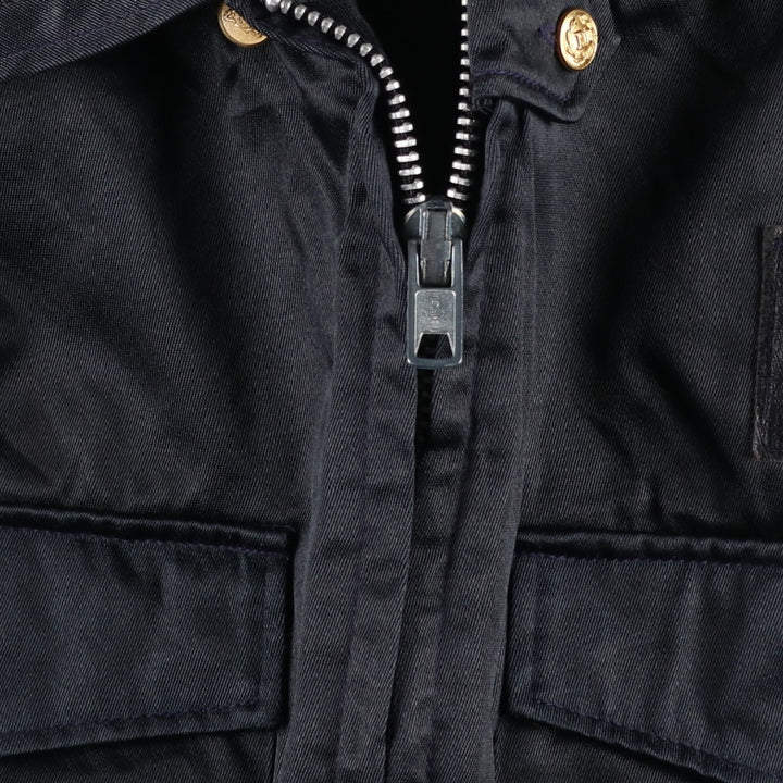 Vintage 80s-90'S Uniforms Unlimited Policeman Jacket, Padded Puffer Jacket, Made in USA, Men's Size L Rayon black type Vintage Second Hand