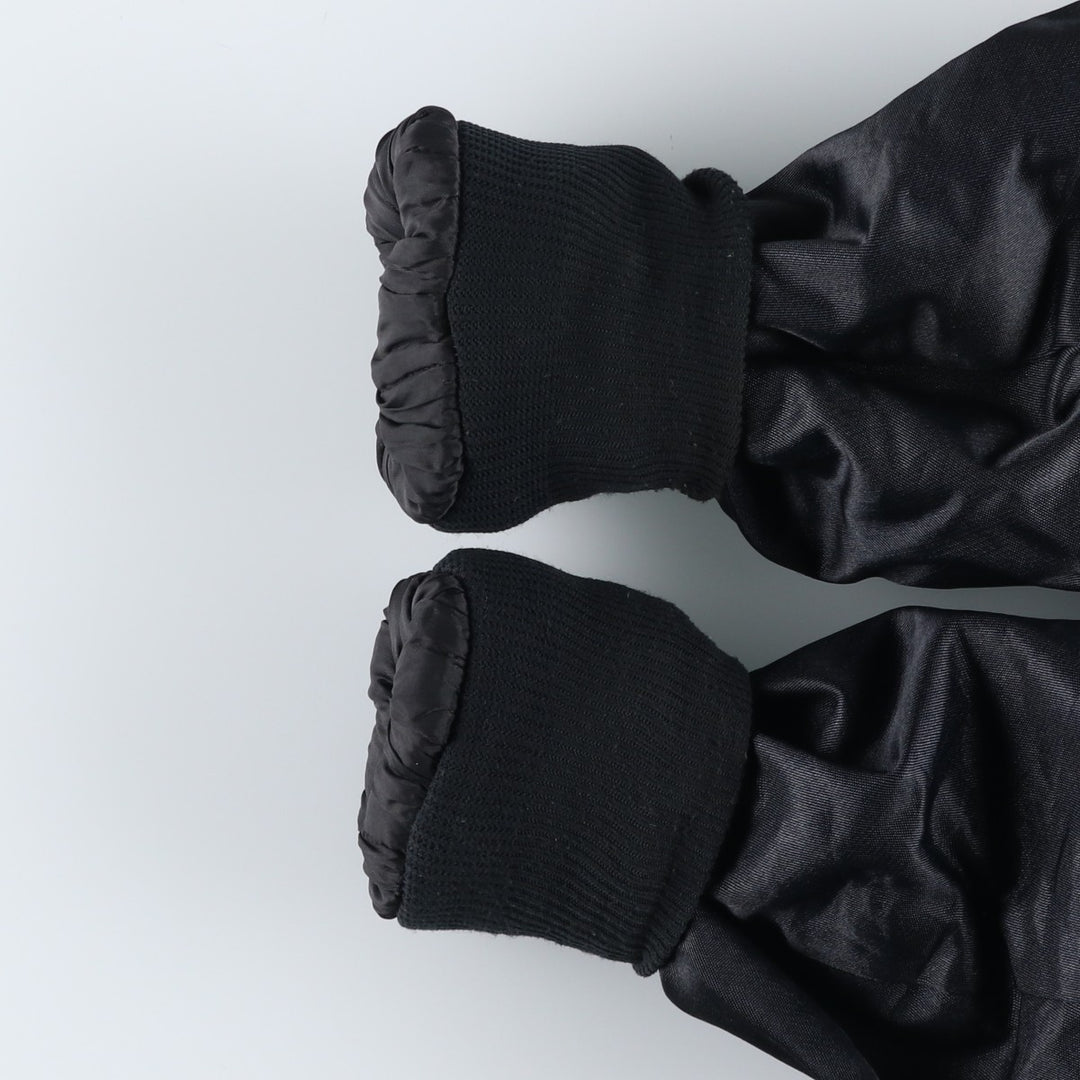 Vintage 80s-90'S Uniforms Unlimited Policeman Jacket, Padded Puffer Jacket, Made in USA, Men's Size L Rayon black type Vintage Second Hand