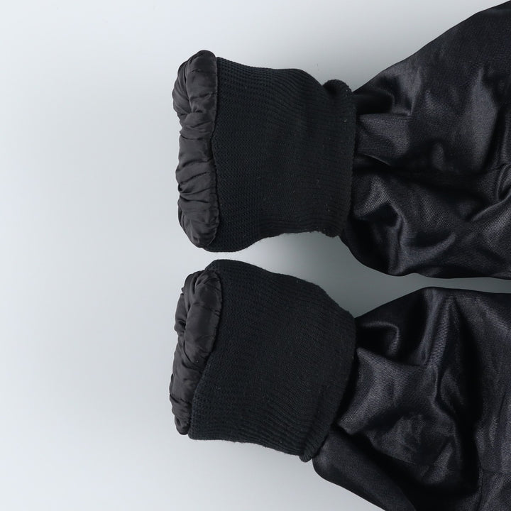 Vintage 80s-90'S Uniforms Unlimited Policeman Jacket, Padded Puffer Jacket, Made in USA, Men's Size L Rayon black type Vintage Second Hand