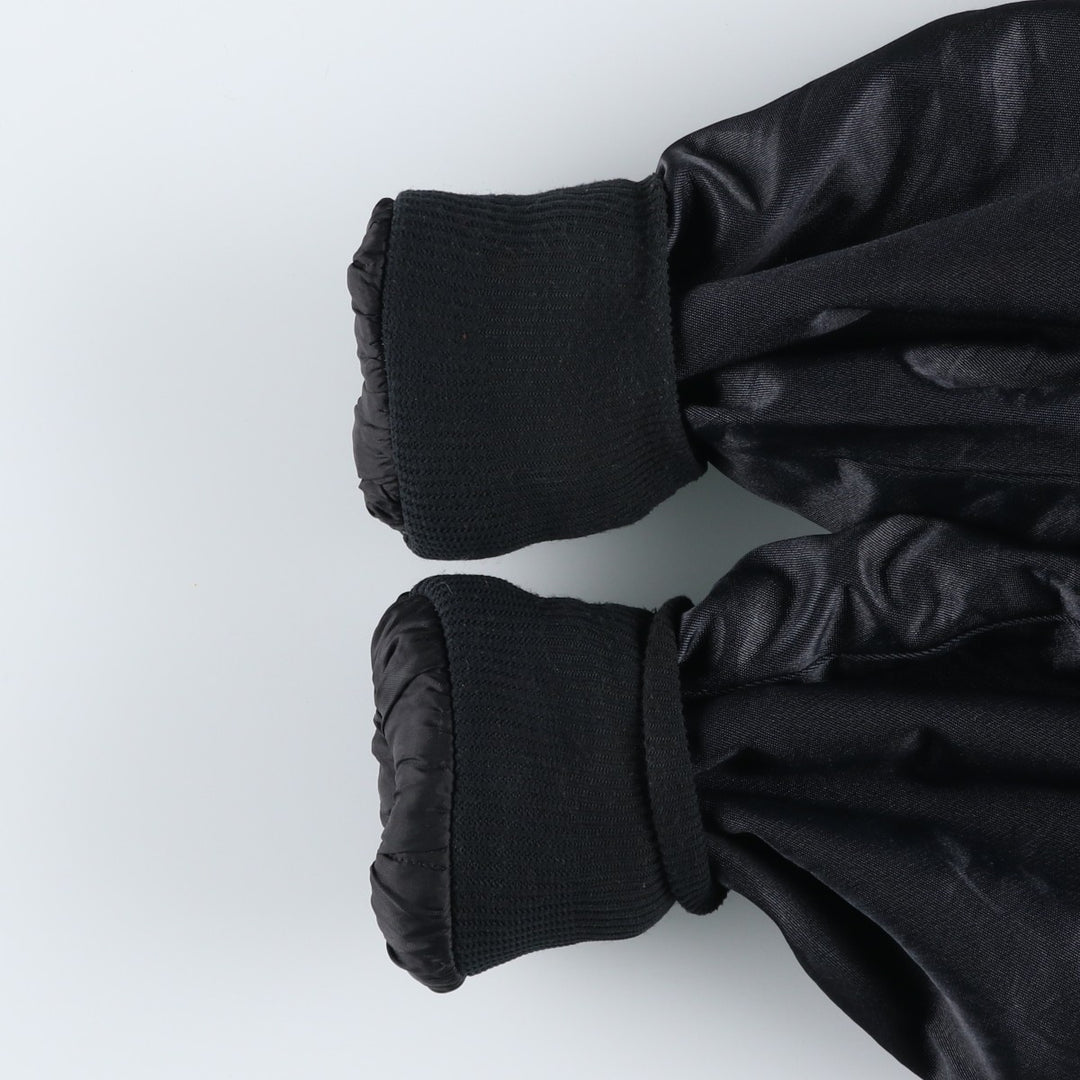 Vintage 80s-90'S Uniforms Unlimited Policeman Jacket, Padded Puffer Jacket, Made in USA, Men's Size L Rayon black type Vintage Second Hand