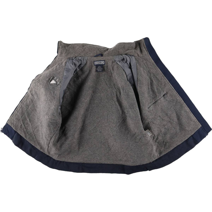 Vintage 80s-90'S Lands' End padded puffer jacket, men's size L Nylon navy blue type Vintage Second Hand