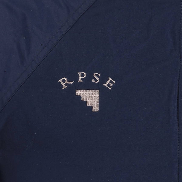 Vintage 80s-90'S Lands' End padded puffer jacket, men's size L Nylon navy blue type Vintage Second Hand