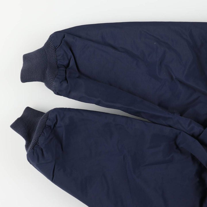 Vintage 80s-90'S Lands' End padded puffer jacket, men's size L Nylon navy blue type Vintage Second Hand