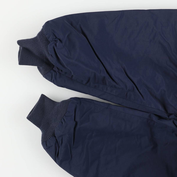 Vintage 80s-90'S Lands' End padded puffer jacket, men's size L Nylon navy blue type Vintage Second Hand