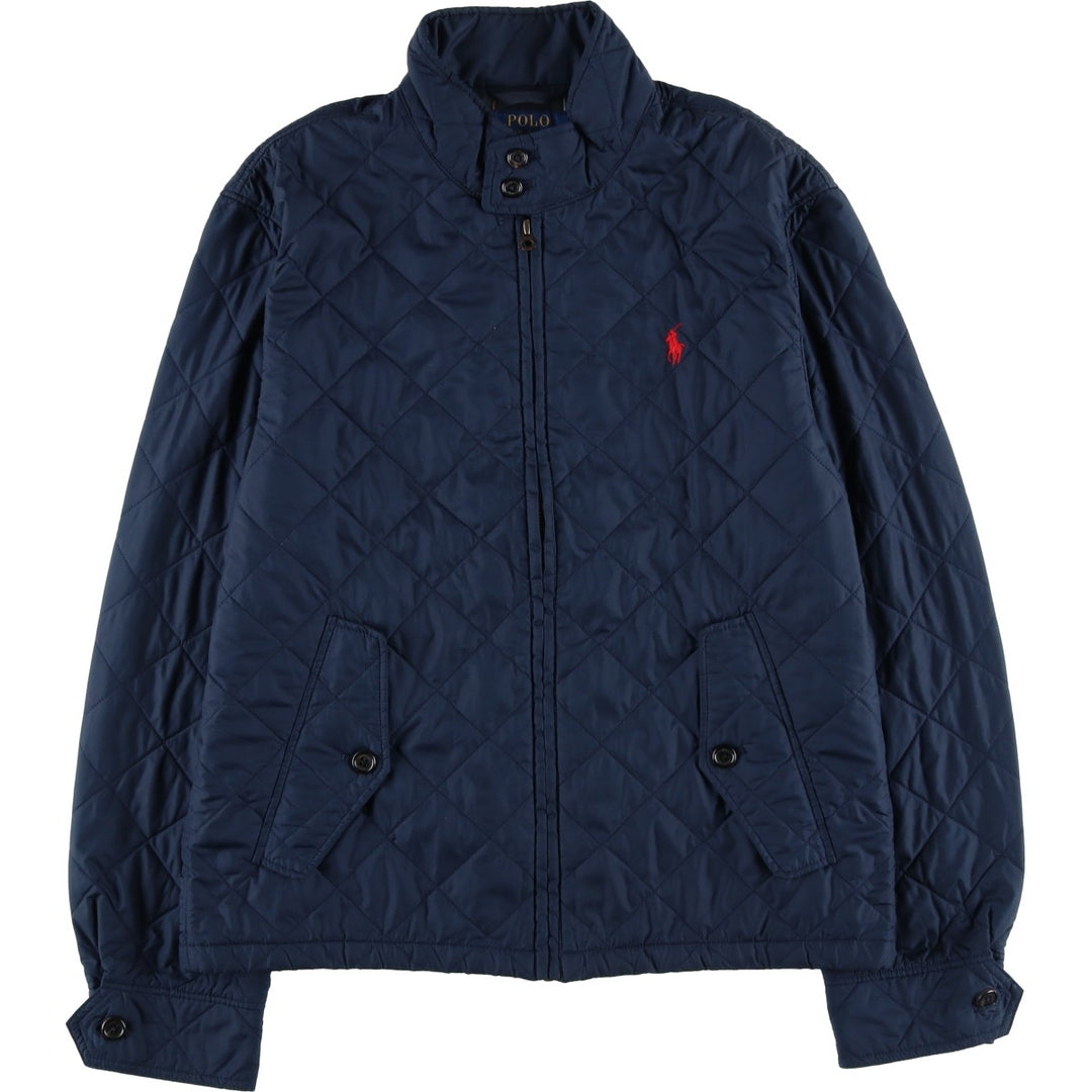 Ralph Lauren POLO RALPH LAUREN Quilted Jacket, Harrington Jacket, Men's Size M polyester navy blue type Vintage Second Hand