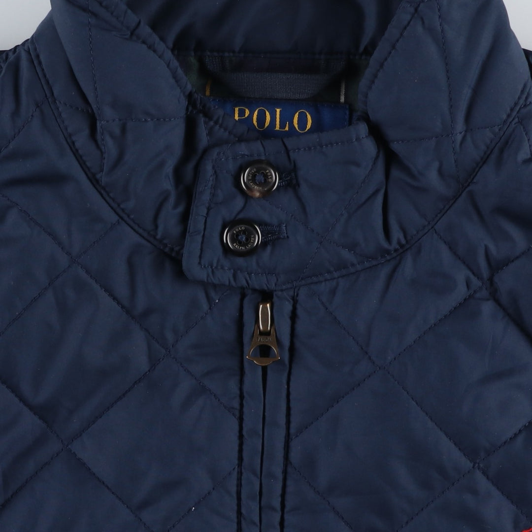Ralph Lauren POLO RALPH LAUREN Quilted Jacket, Harrington Jacket, Men's Size M polyester navy blue type Vintage Second Hand