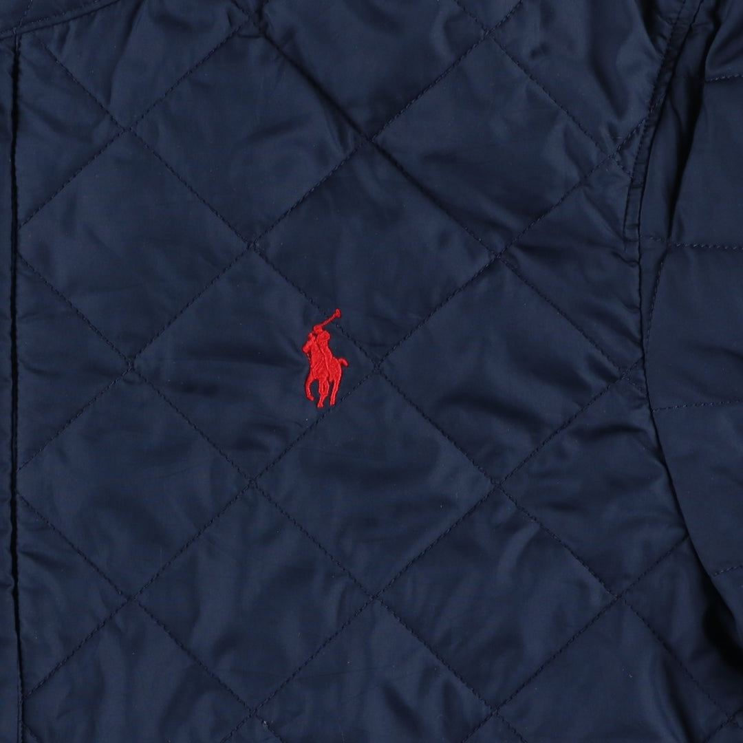 Ralph Lauren POLO RALPH LAUREN Quilted Jacket, Harrington Jacket, Men's Size M polyester navy blue type Vintage Second Hand