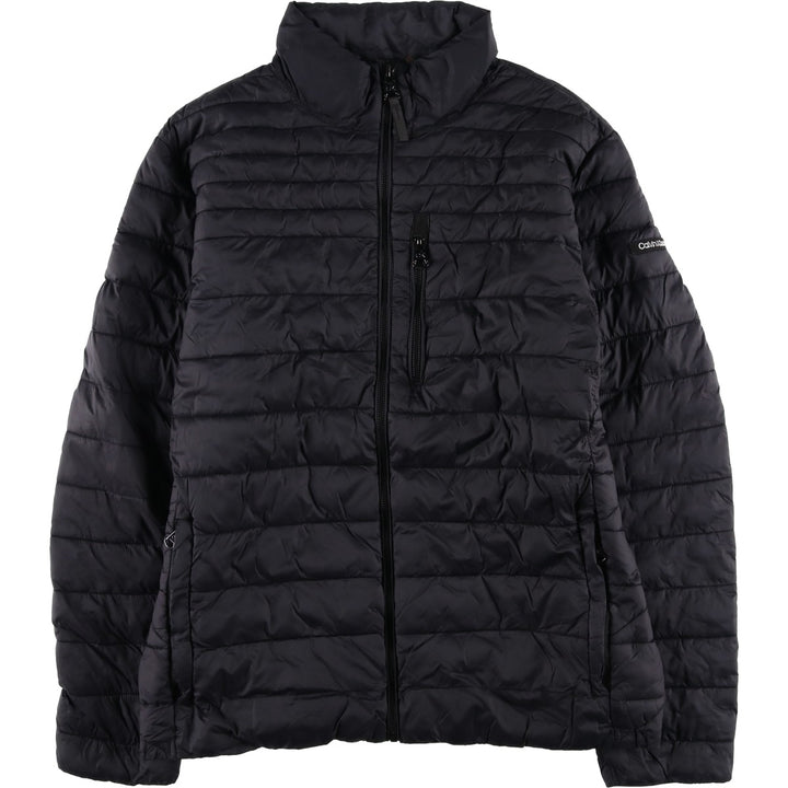 Calvin Klein padded puffer jacket, men's size L Nylon black type Vintage Second Hand