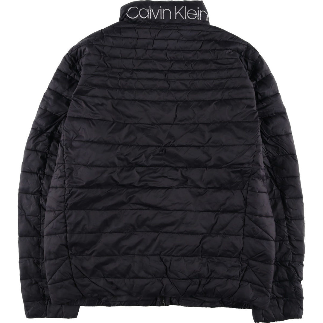 Calvin Klein padded puffer jacket, men's size L Nylon black type Vintage Second Hand