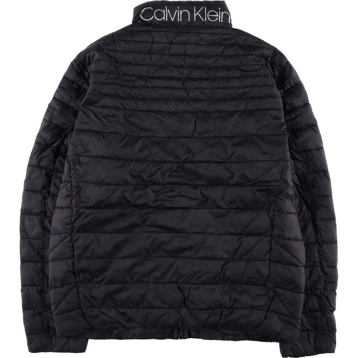 Calvin Klein padded puffer jacket, men's size L Nylon black type Vintage Second Hand