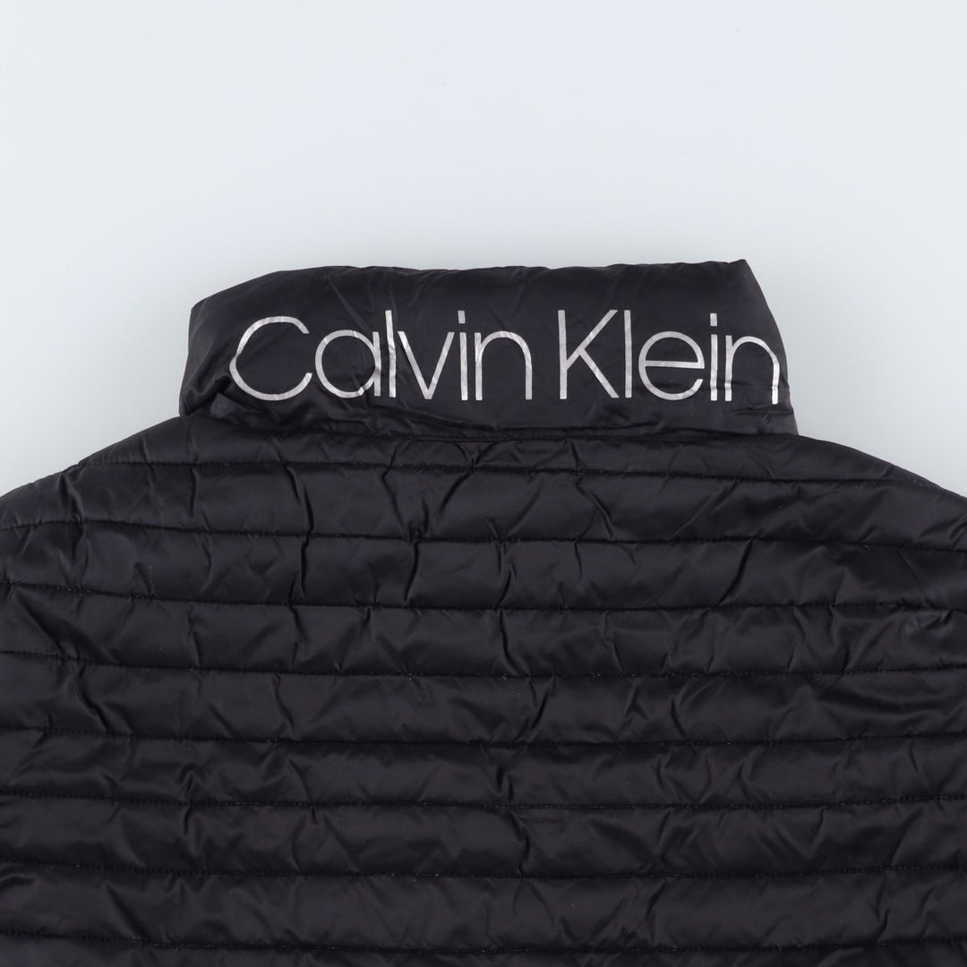 Calvin Klein padded puffer jacket, men's size L Nylon black type Vintage Second Hand