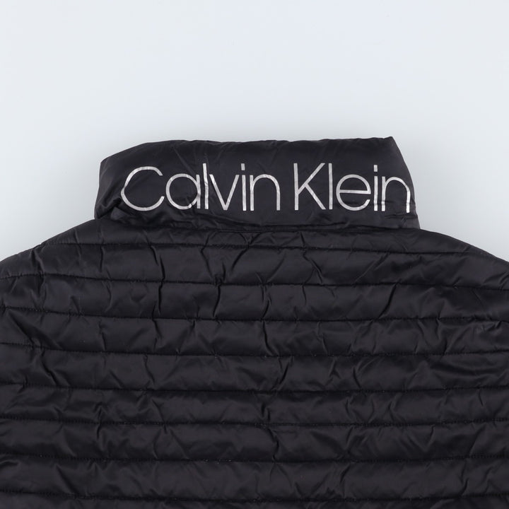 Calvin Klein padded puffer jacket, men's size L Nylon black type Vintage Second Hand