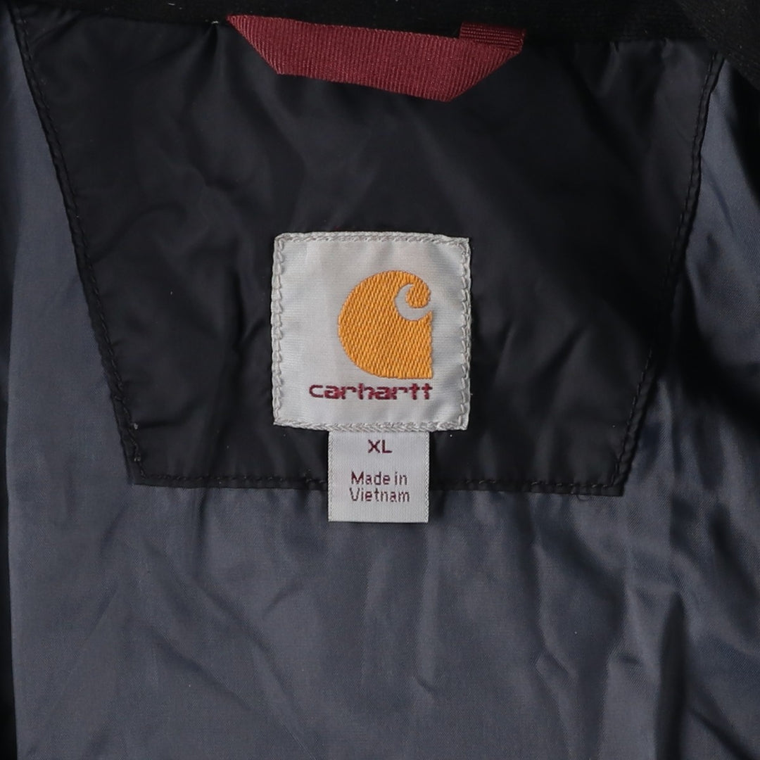 Carhartt padded puffer jacket, men's size XL Nylon black type Vintage Second Hand