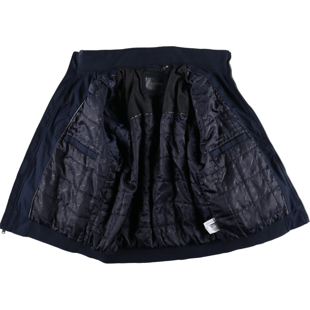 Calvin Klein Men's Padded Puffer Jacket (Size L) polyester navy blue type Vintage Second Hand