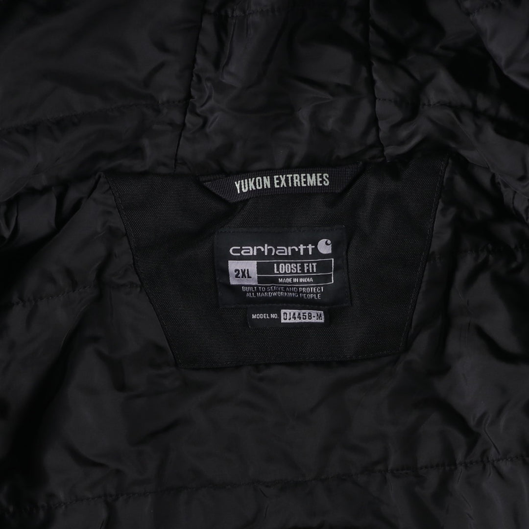 Carhartt Loose Fit Padded Parka Puffer Jacket, Men's XXL Nylon black type Vintage Second Hand