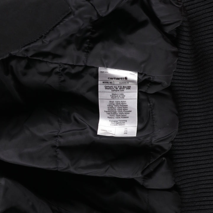 Carhartt Loose Fit Padded Parka Puffer Jacket, Men's XXL Nylon black type Vintage Second Hand