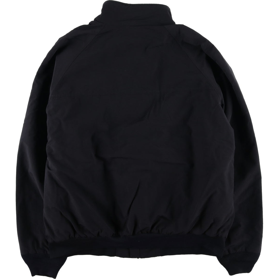 LANDS' END Men's Padded Puffer Jacket (Size L) Nylon black type Vintage Second Hand