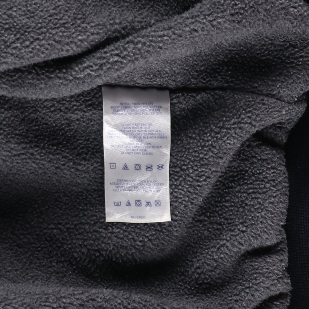 LANDS' END Men's Padded Puffer Jacket (Size L) Nylon black type Vintage Second Hand