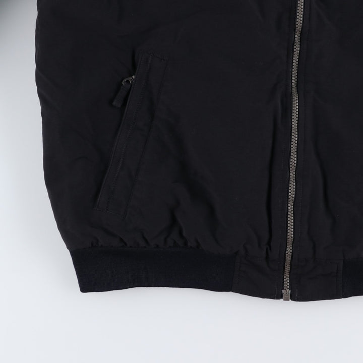 LANDS' END Men's Padded Puffer Jacket (Size L) Nylon black type Vintage Second Hand