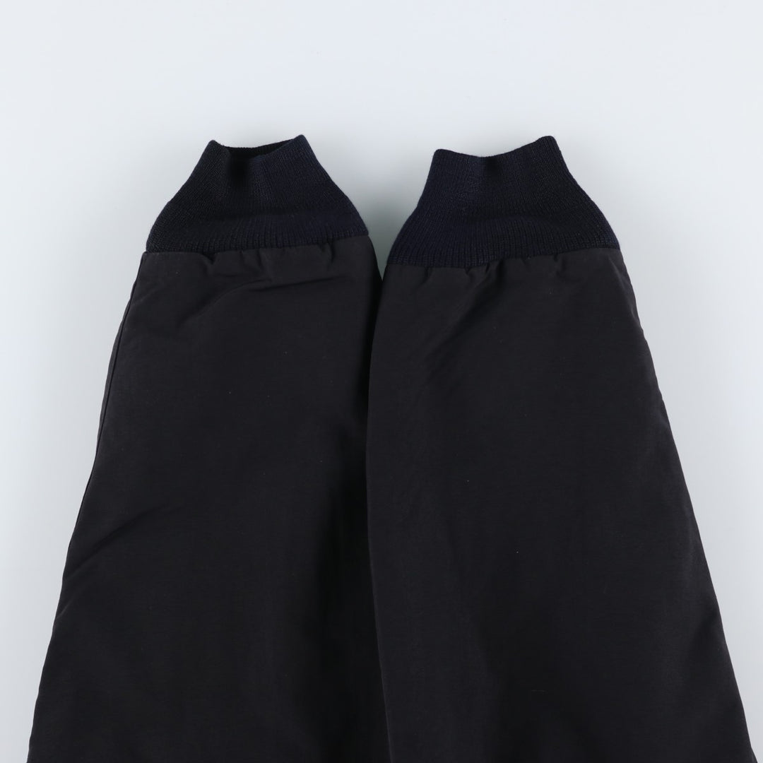 LANDS' END Men's Padded Puffer Jacket (Size L) Nylon black type Vintage Second Hand