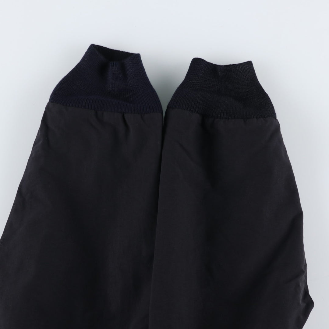 LANDS' END Men's Padded Puffer Jacket (Size L) Nylon black type Vintage Second Hand