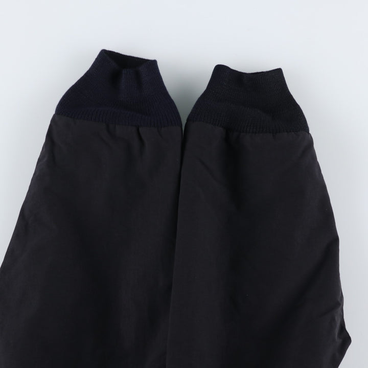 LANDS' END Men's Padded Puffer Jacket (Size L) Nylon black type Vintage Second Hand