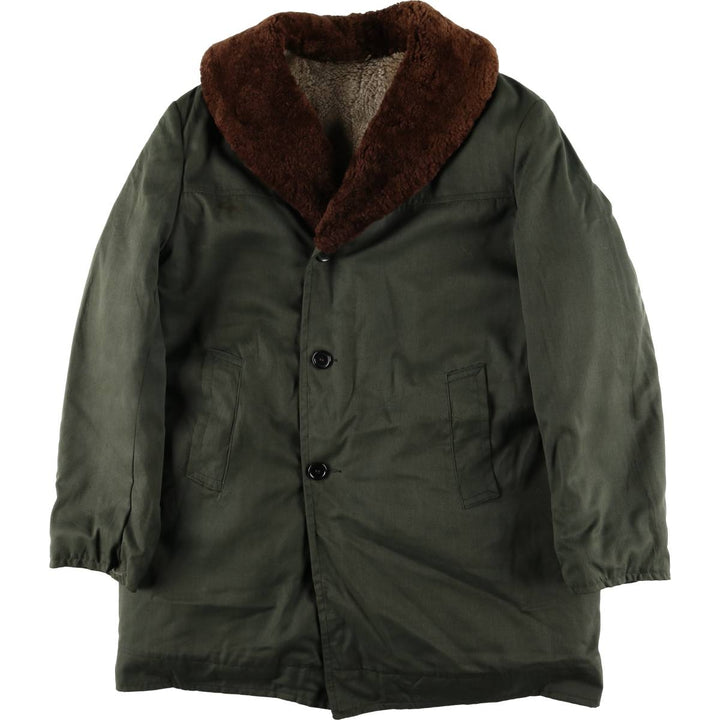 UNKNOWN Vintage Boa Jacket, Men's Size L unclear Khaki type Vintage Second Hand