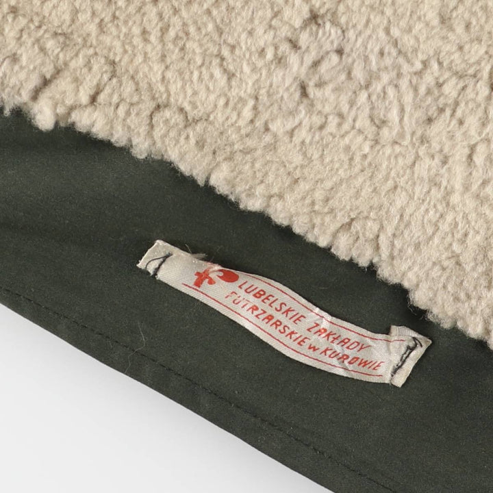 UNKNOWN Vintage Boa Jacket, Men's Size L unclear Khaki type Vintage Second Hand