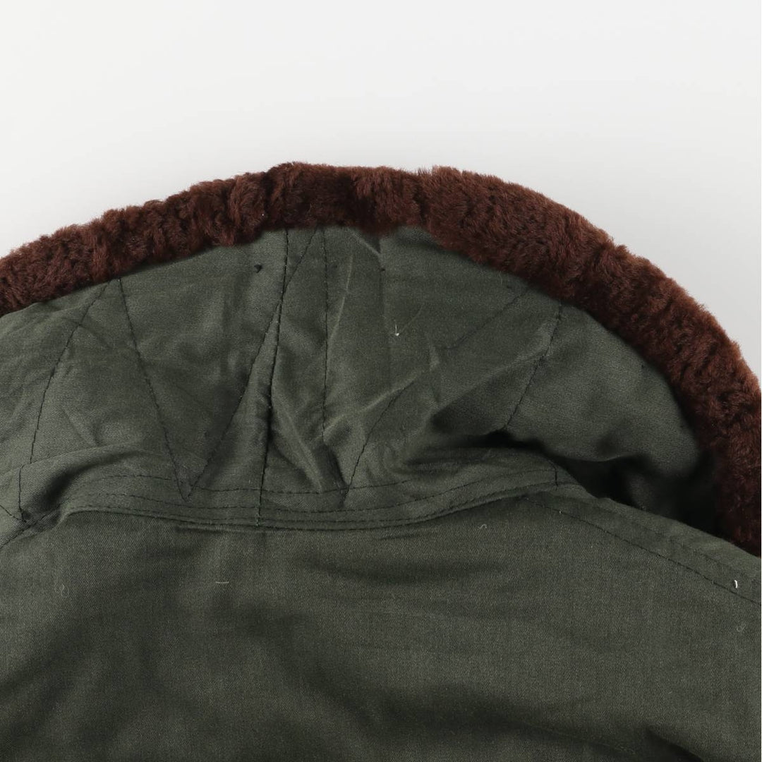 UNKNOWN Vintage Boa Jacket, Men's Size L unclear Khaki type Vintage Second Hand