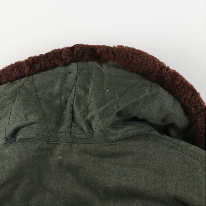 UNKNOWN Vintage Boa Jacket, Men's Size L unclear Khaki type Vintage Second Hand