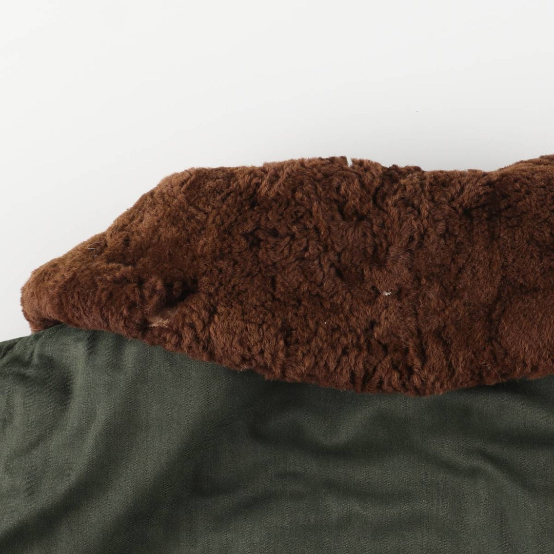 UNKNOWN Vintage Boa Jacket, Men's Size L unclear Khaki type Vintage Second Hand