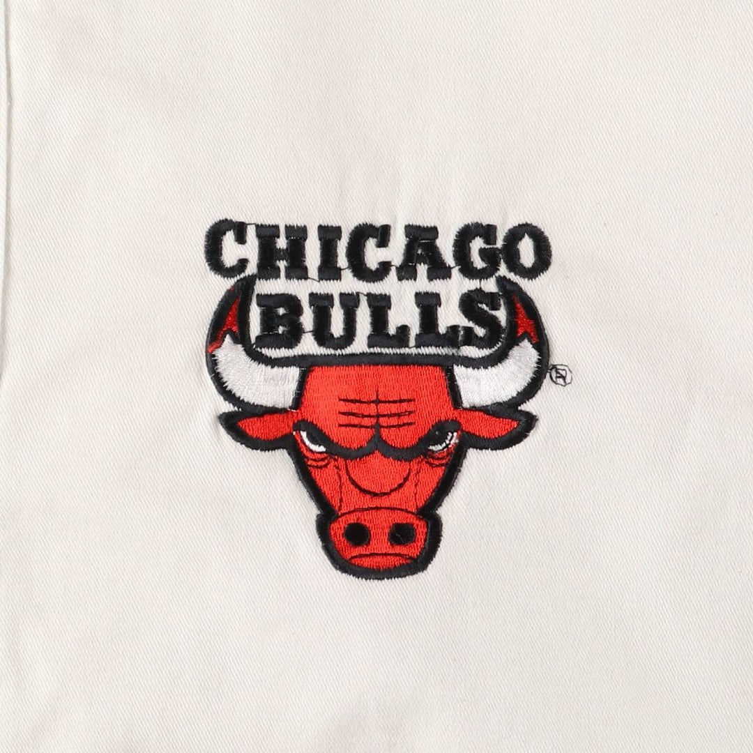 90'S Starter NBA Chicago Bulls Cotton Varsity Jacket, Men's Size XL cotton white type Vintage Second Hand