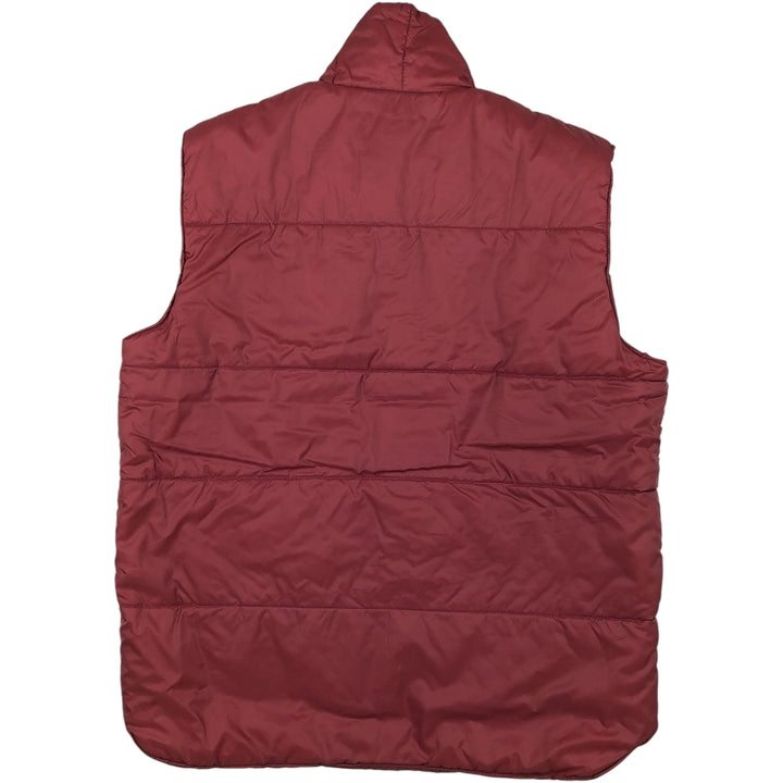 Oversized 70s-80'S Sears padded vest, men's size XXXL, vintage Nylon burgundy type Vintage Second Hand
