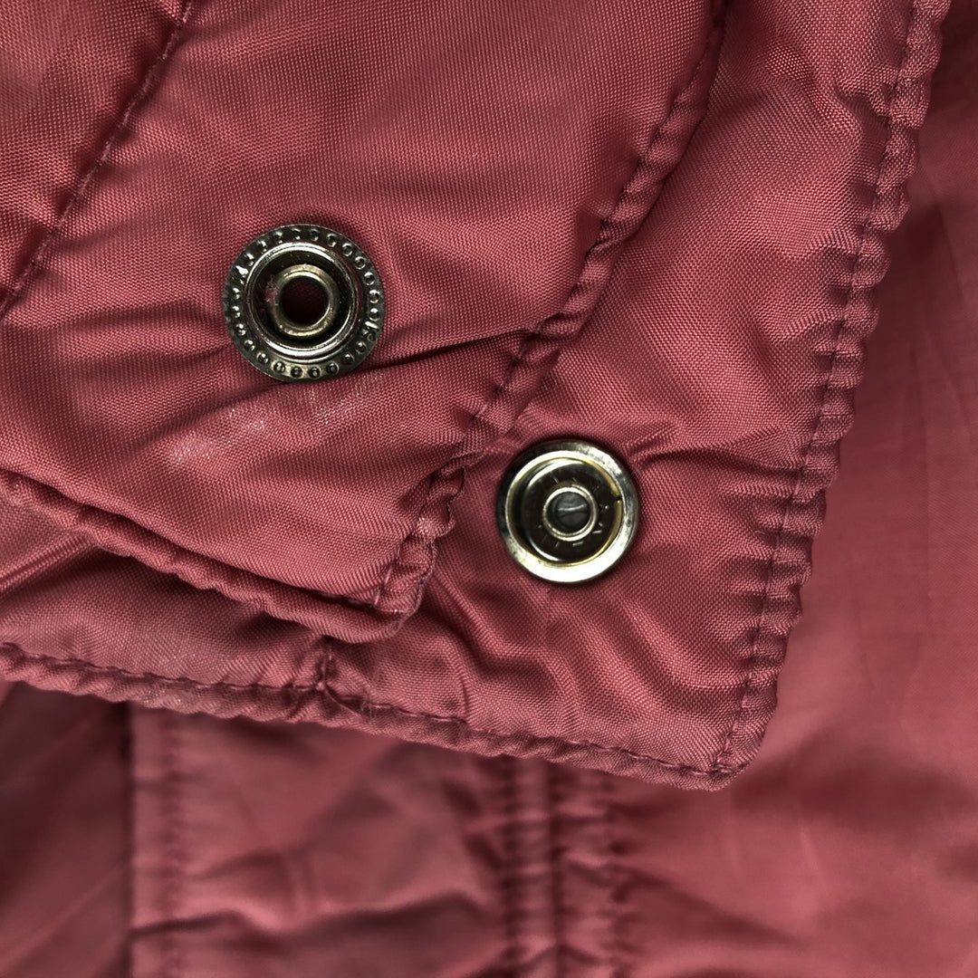 Oversized 70s-80'S Sears padded vest, men's size XXXL, vintage Nylon burgundy type Vintage Second Hand