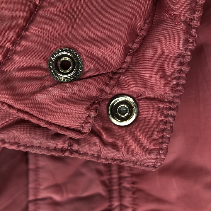 Oversized 70s-80'S Sears padded vest, men's size XXXL, vintage Nylon burgundy type Vintage Second Hand