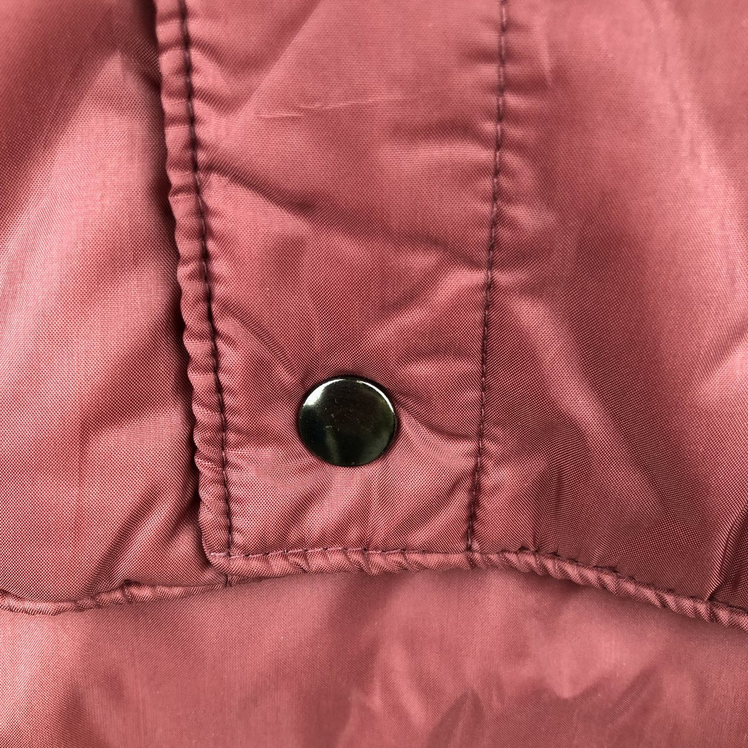Oversized 70s-80'S Sears padded vest, men's size XXXL, vintage Nylon burgundy type Vintage Second Hand