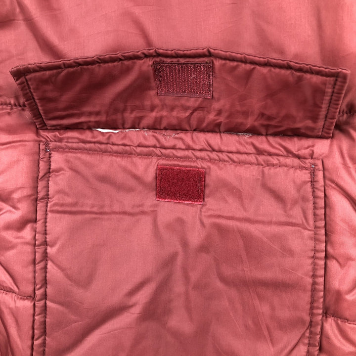 Oversized 70s-80'S Sears padded vest, men's size XXXL, vintage Nylon burgundy type Vintage Second Hand