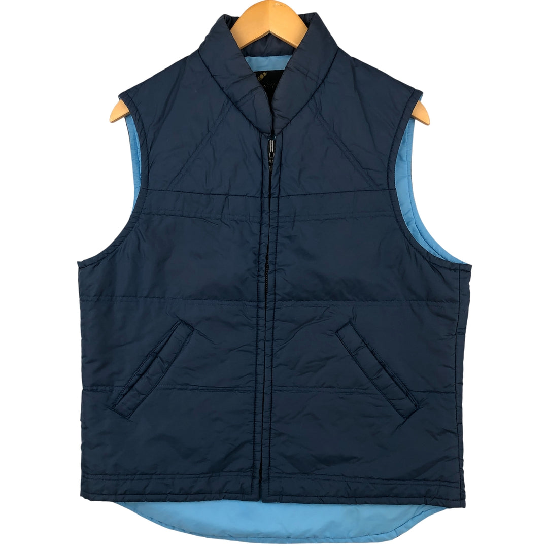 Vintage 70s-80'S Sears padded vest, size M, men's Nylon navy blue type Vintage Second Hand