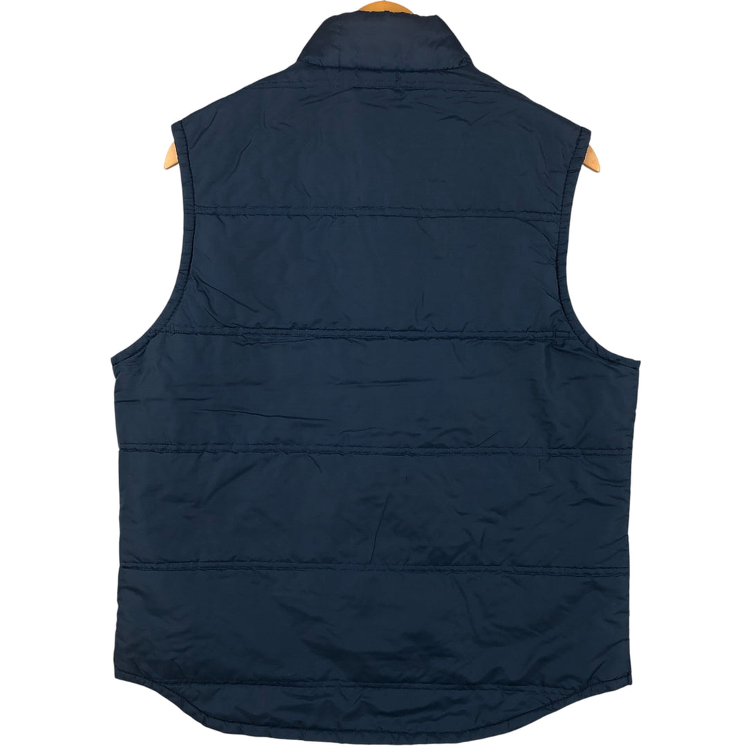 Vintage 70s-80'S Sears padded vest, size M, men's Nylon navy blue type Vintage Second Hand