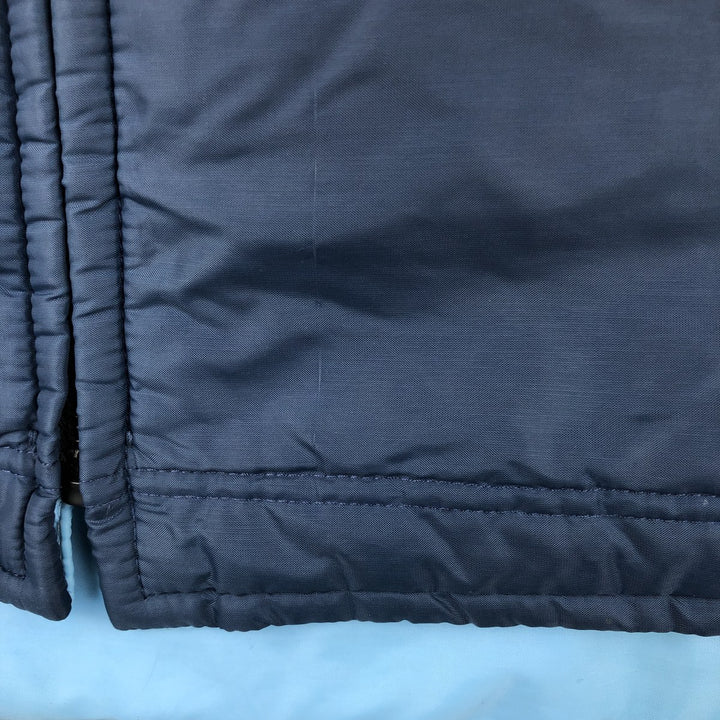 Vintage 70s-80'S Sears padded vest, size M, men's Nylon navy blue type Vintage Second Hand