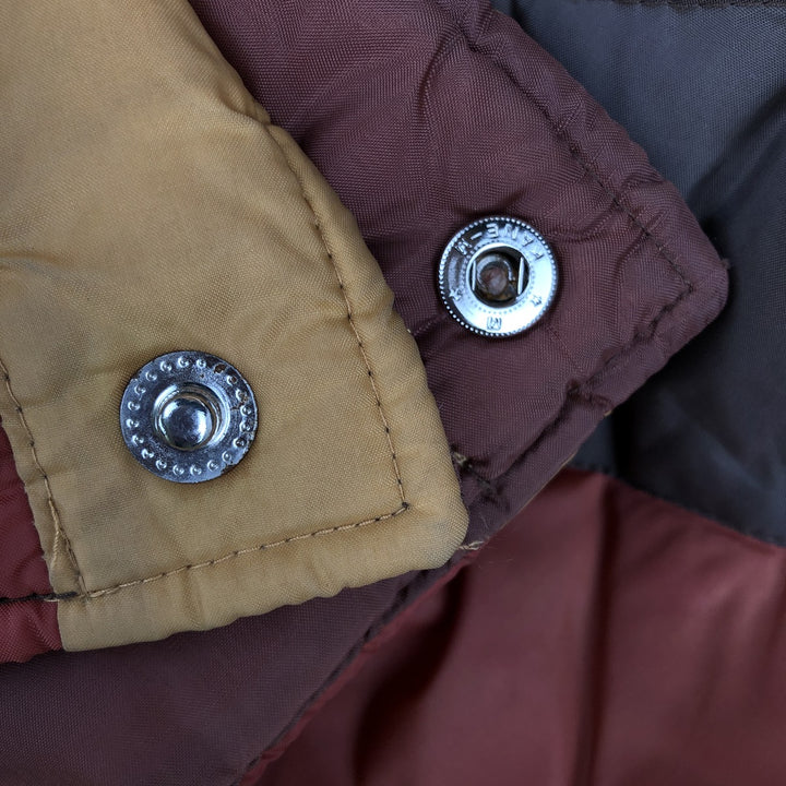 Vintage 70s-80'S SIGALLO padded vest, size L, men's Nylon brown type Vintage Second Hand