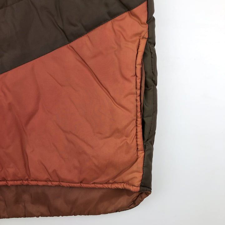 Vintage 70s-80'S SIGALLO padded vest, size L, men's Nylon brown type Vintage Second Hand
